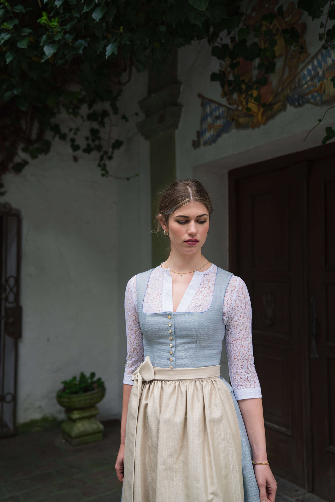 Dirndl 'Grünwald' hellblau