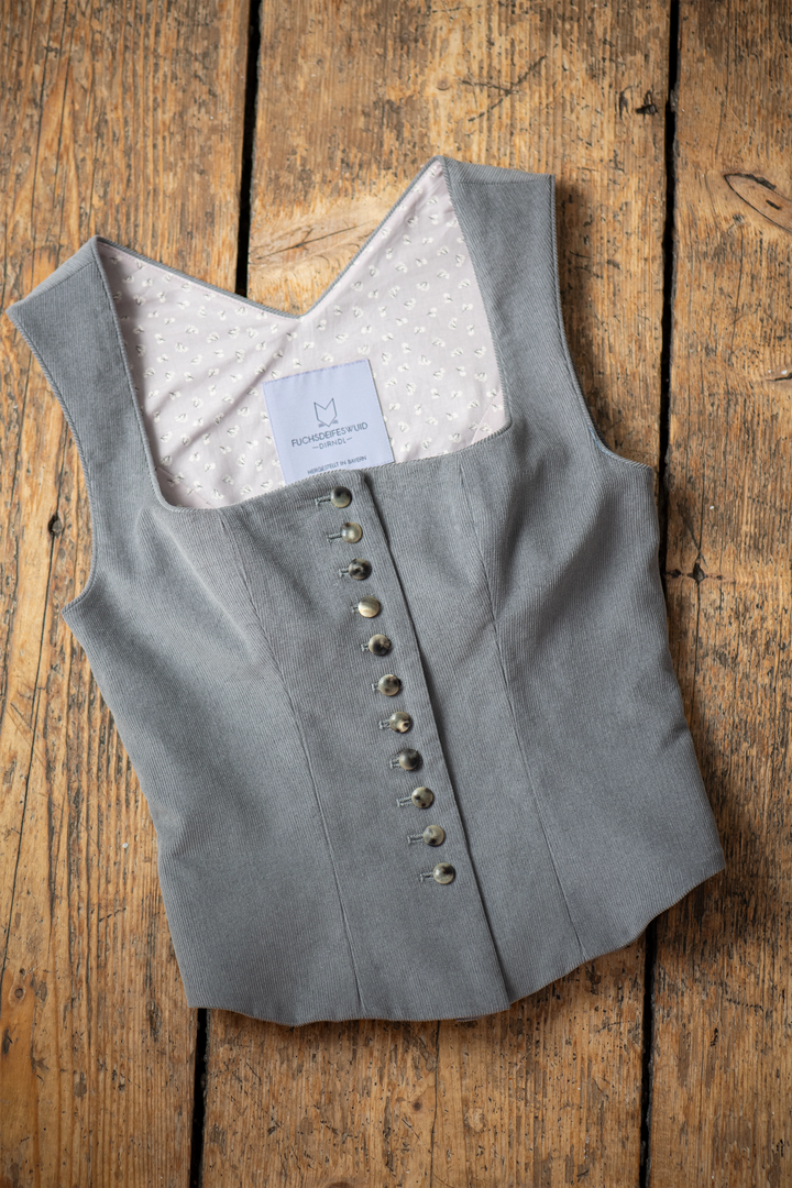 Mieder 'Weßling' grau