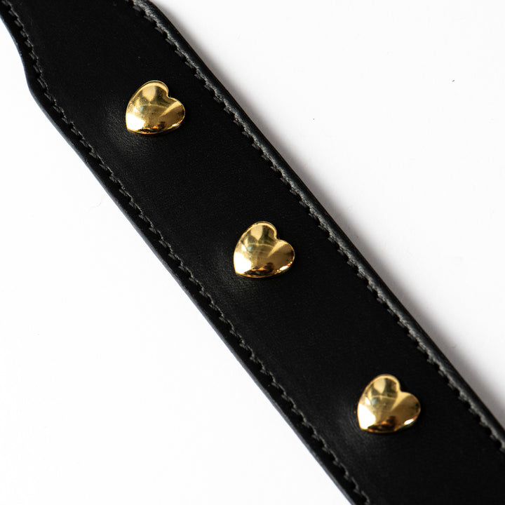 Hundehalsband 'Herzchen schwarz'