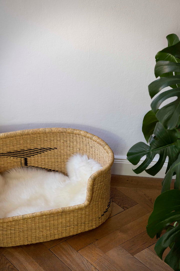 Hundekorb 'natur Ethnomuster'