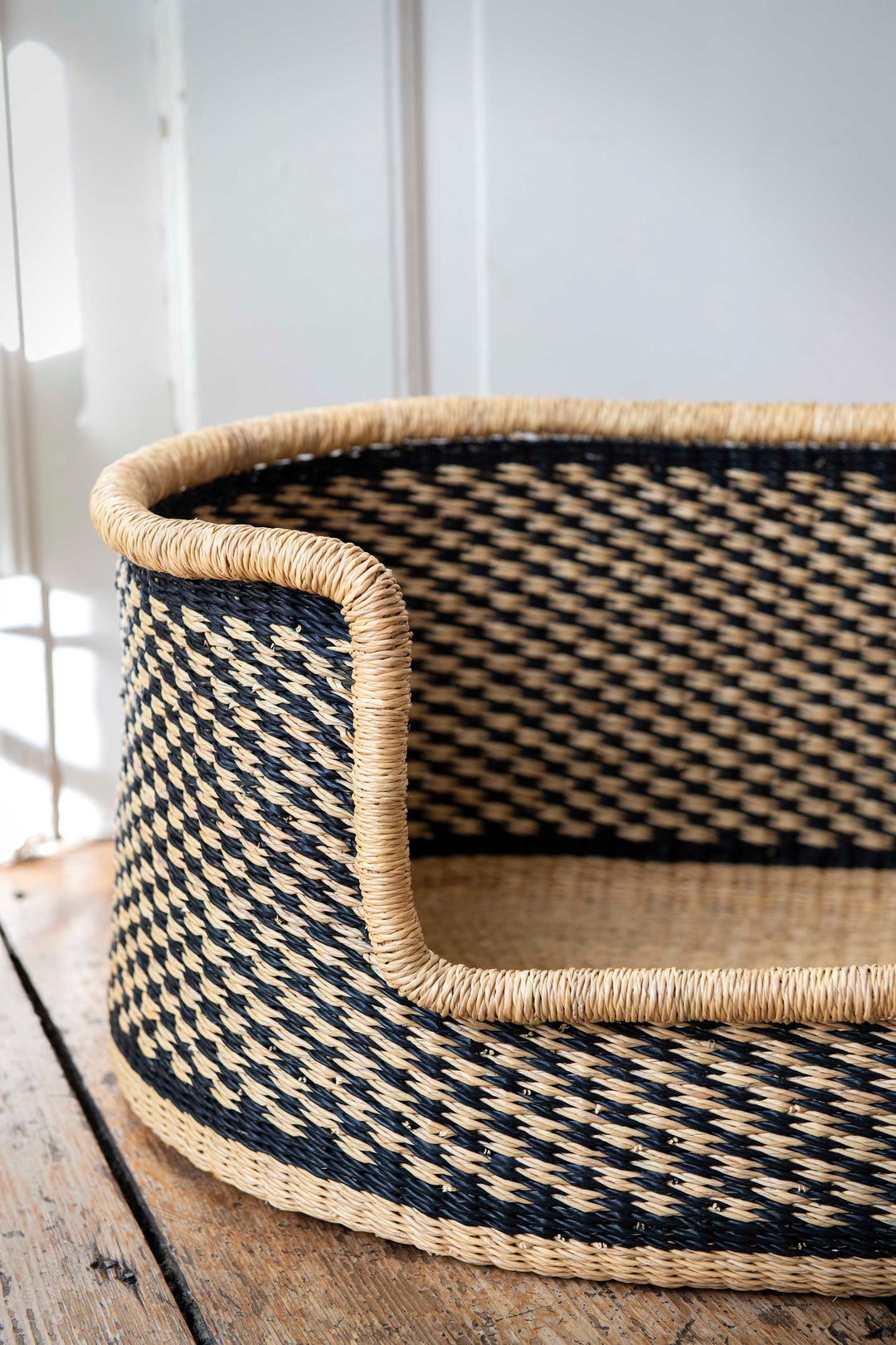 Hundekorb 'natur schwarz'