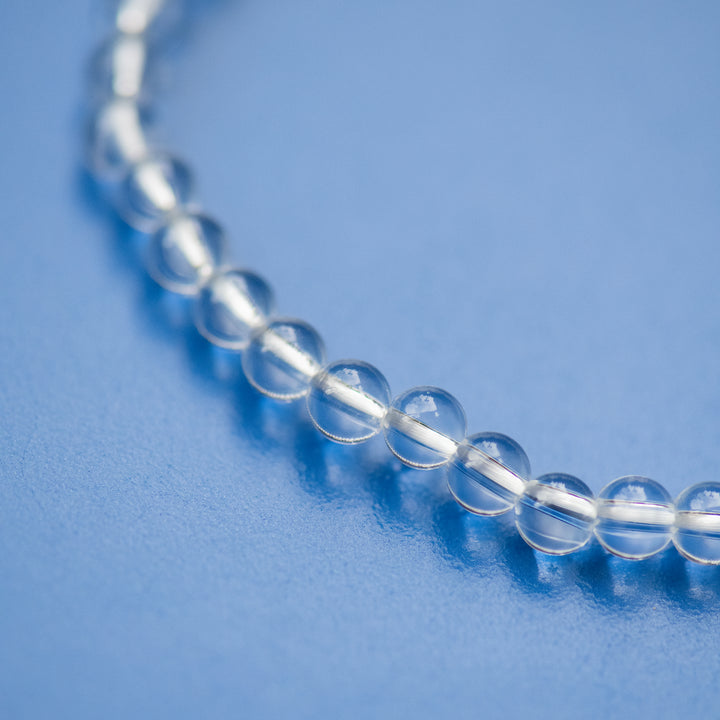 Armband 'Edelstein Kugeln Bergkristall'
