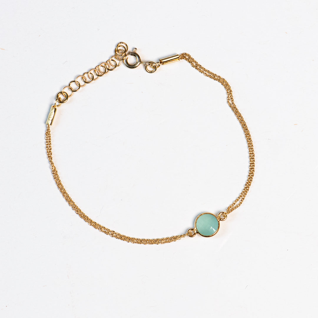 Armband 'Chalcedon gold'