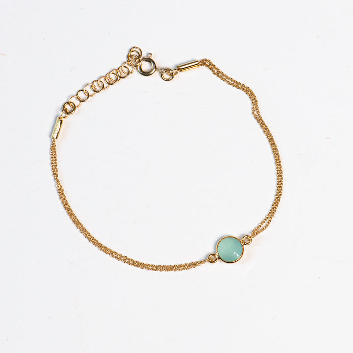 Armband 'Chalcedon gold'