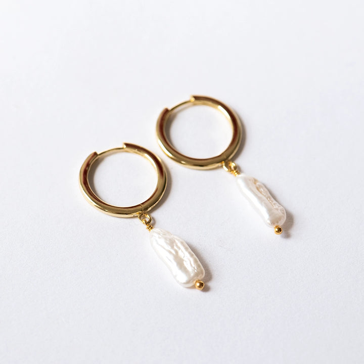 Creolen 'Keshi Perle' gold