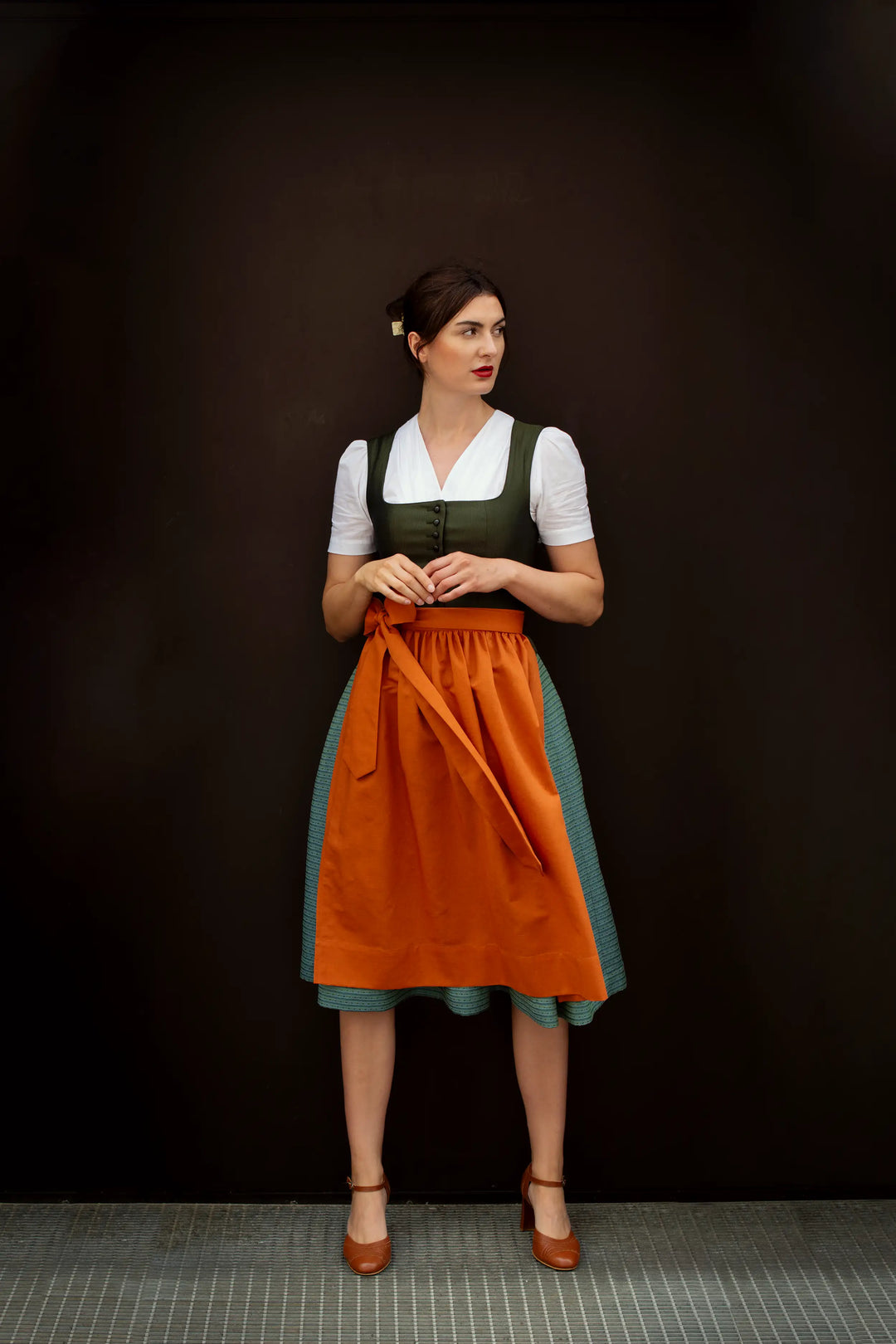 Schürze 'Gern' orange