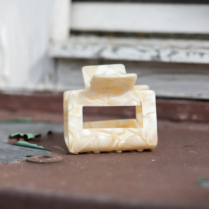 Haarklammer 'square creme'