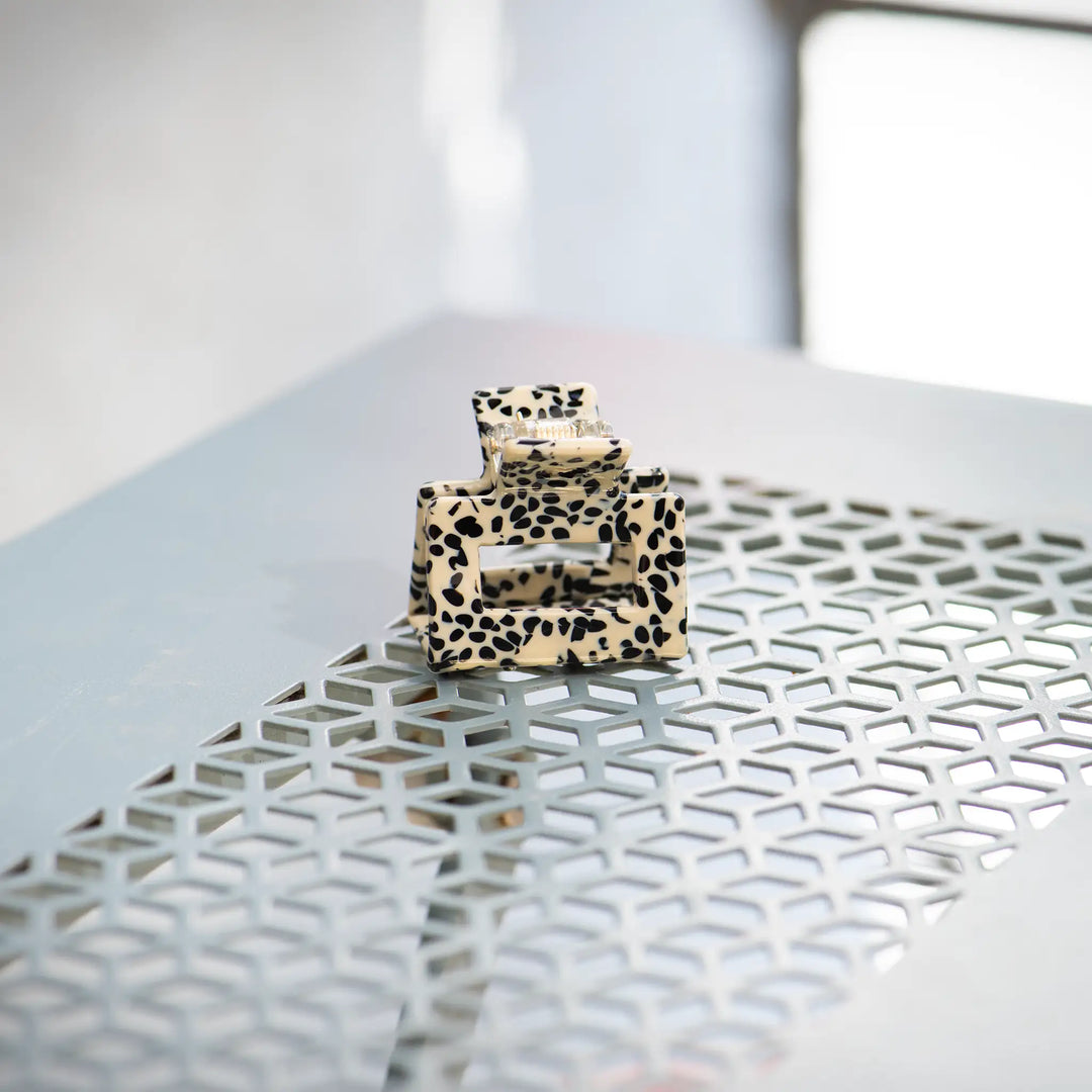 Haarklammer 'square mini Dalmatiner'