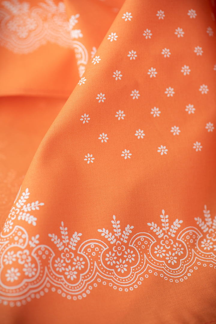 Baumwoll-Tuch 'Toni Apricot'