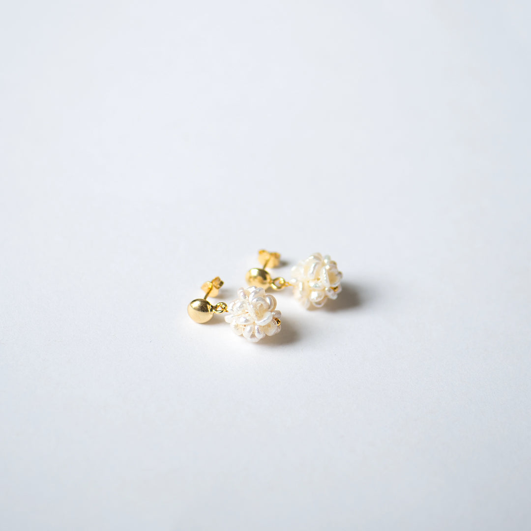 Ohrstecker 'Perlenball gold'