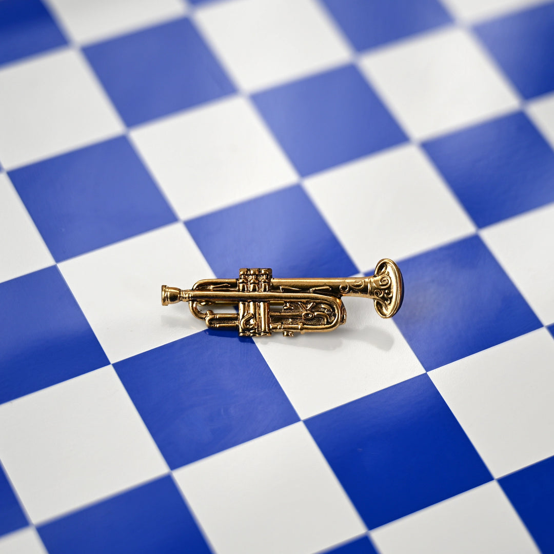 Anstecker 'Trompete gold'