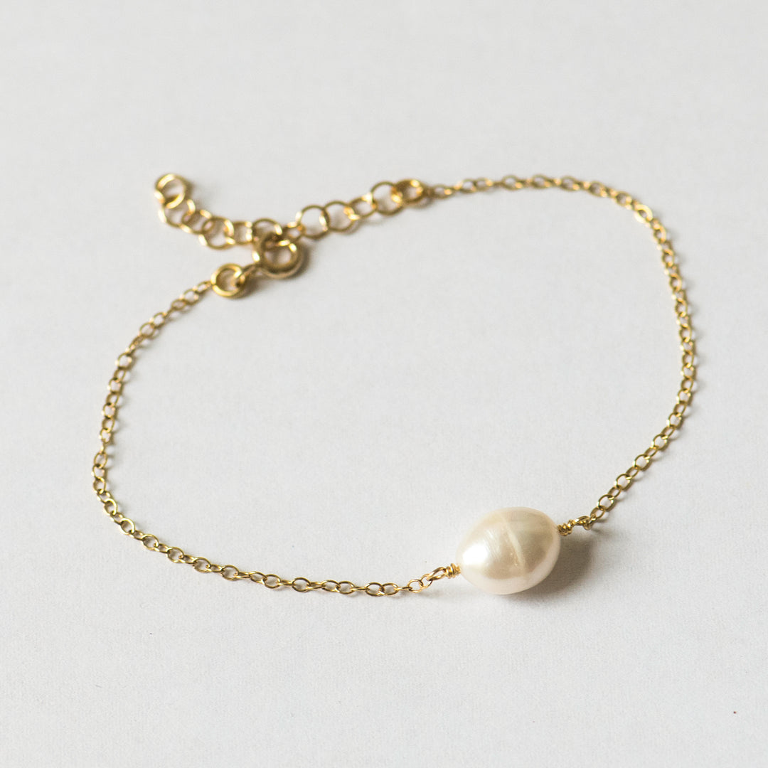Armband 'Perle gold'