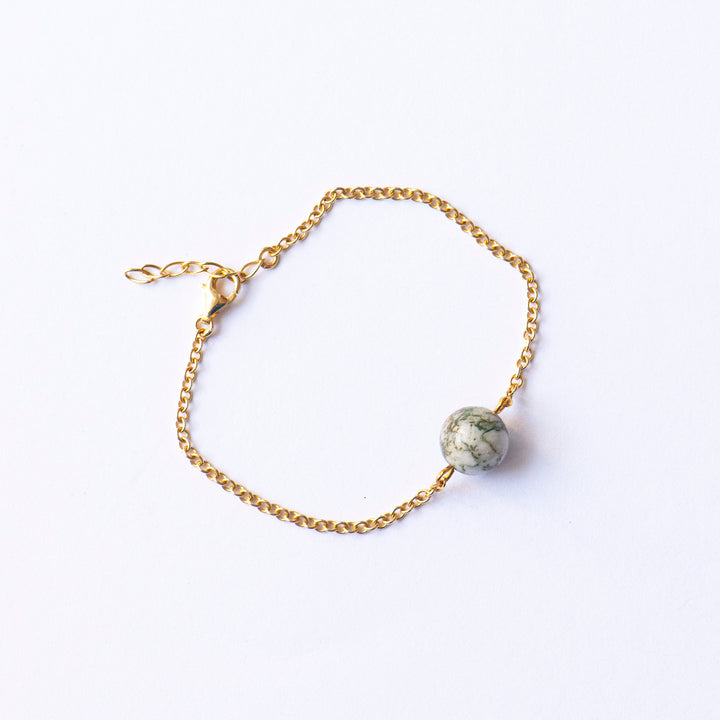Armband 'Baumachat gold'