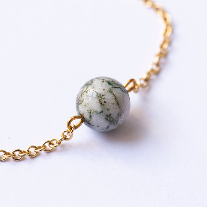 Armband 'Baumachat gold'
