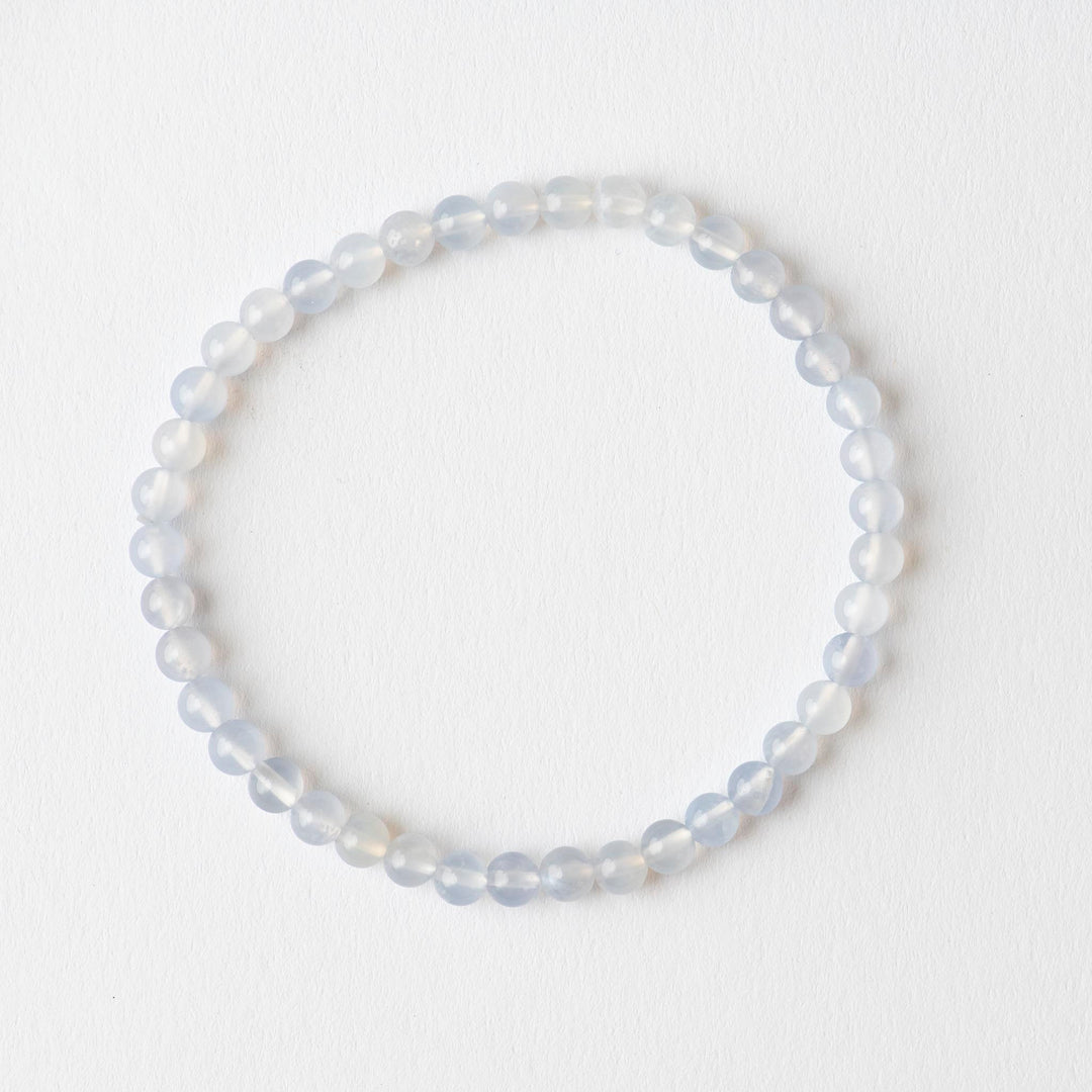 Armband Edelstein Kugeln Chalcedon
