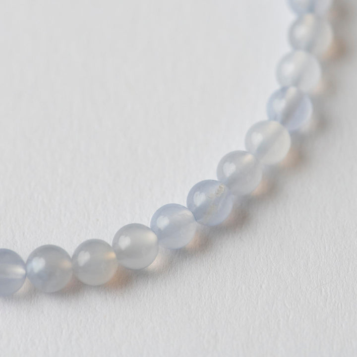 Detail Armband Edelstein Kugeln Chalcedon