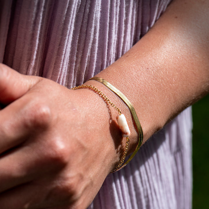 Armband 'Marmor gold'
