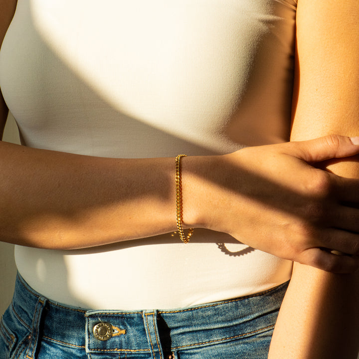 Armband 'Panzer gold'