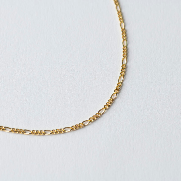 Detail Halskette Figaro gold