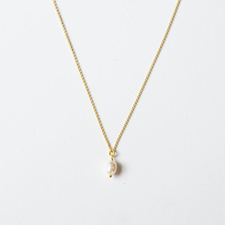 Halskette 'Perle gold'