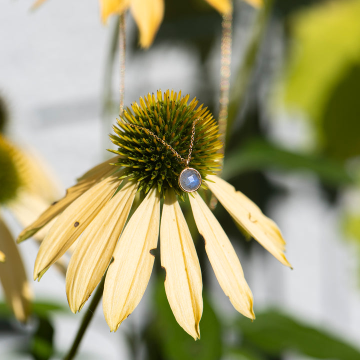 Halskette 'Labradorit gold'