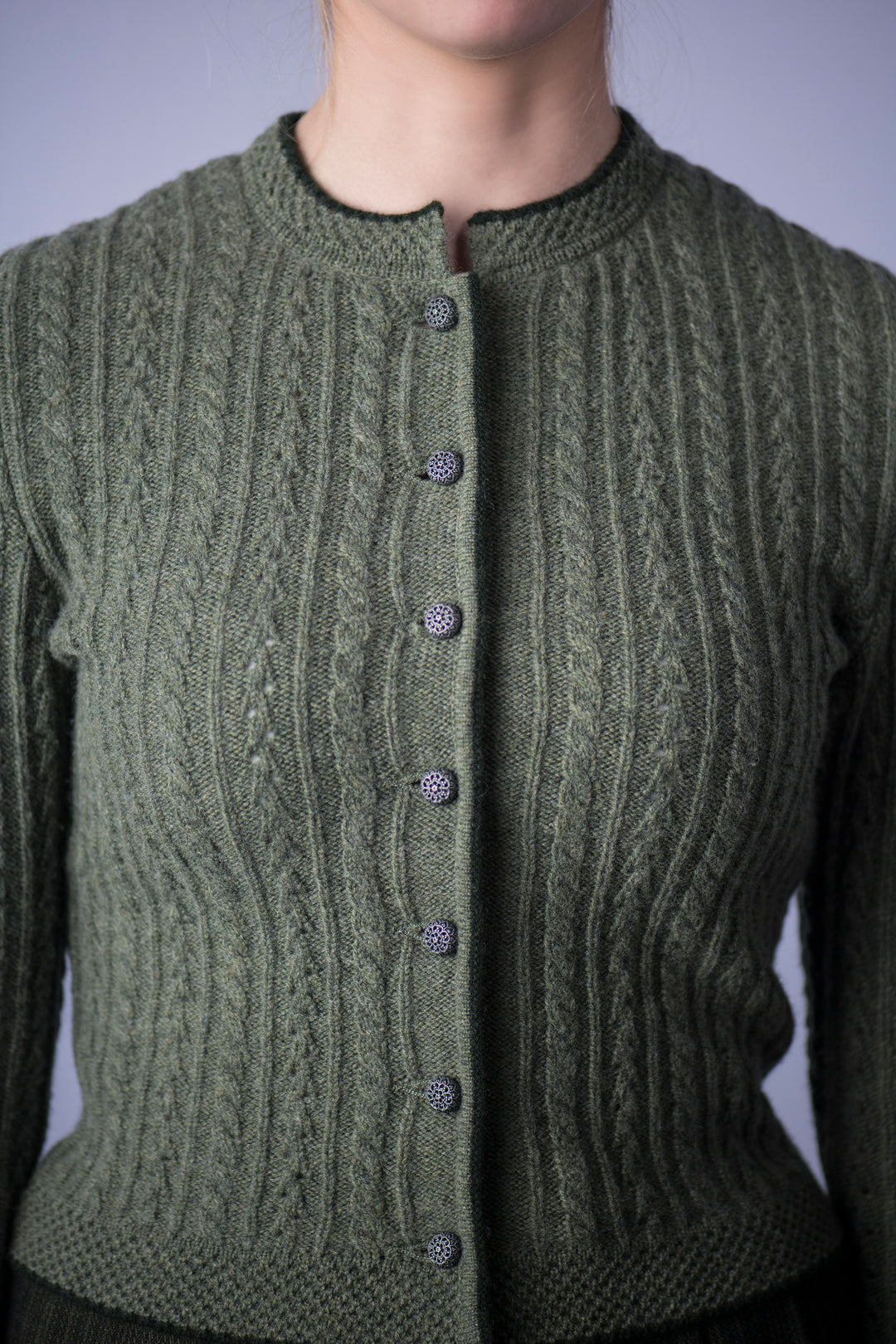 Strickjacke 'Bad Höring' moos