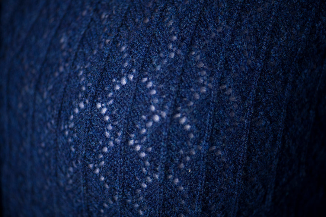 Strickjacke 'Erdweg' indigo