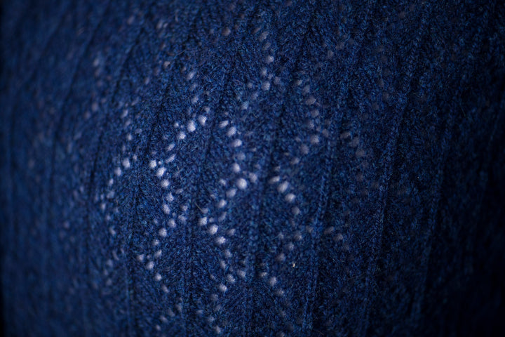 Strickjacke 'Erdweg' indigo