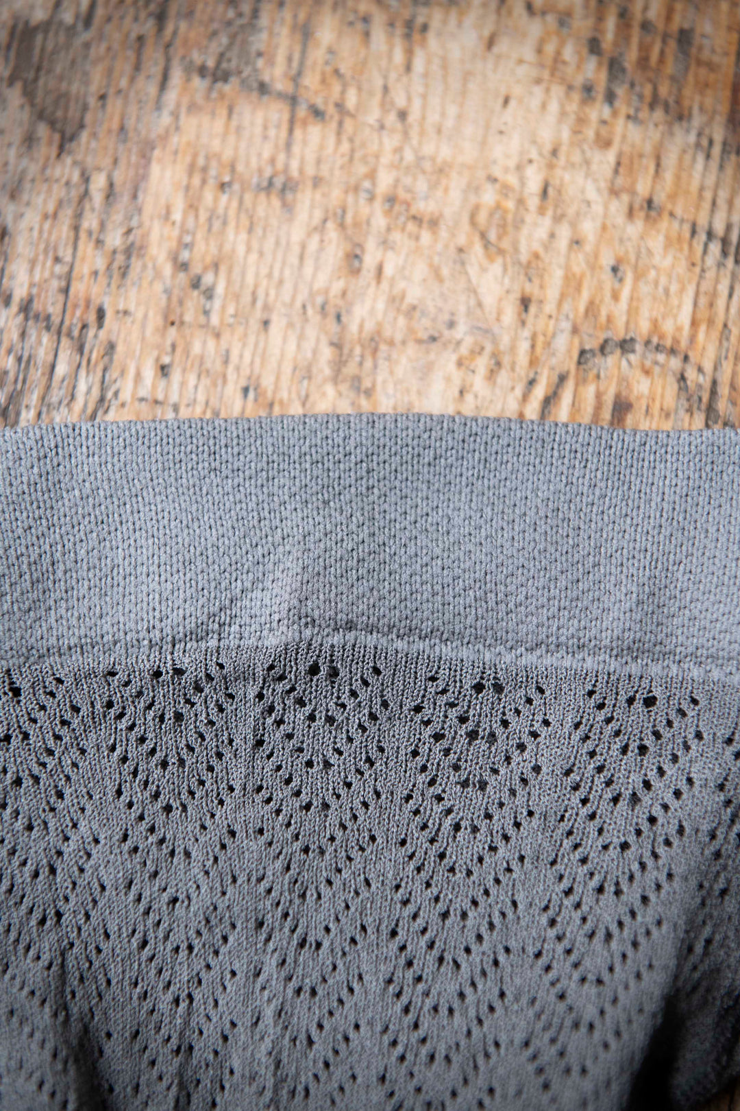 Detail Muster Strumpfhose Ajour grau