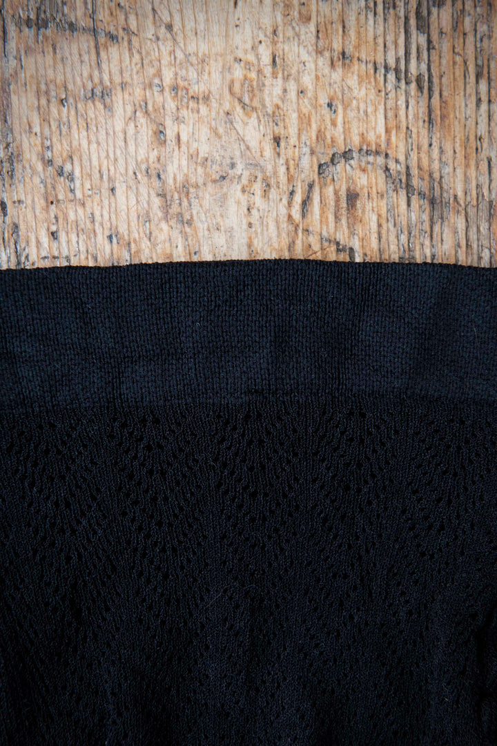 Detail Strumpfhose Ajour schwarz